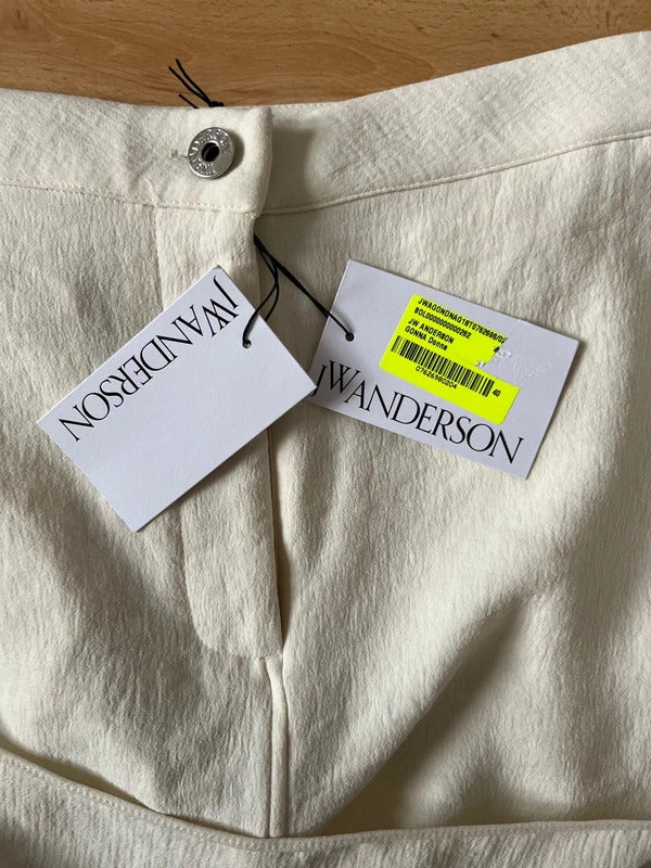 JW Anderson Asymmetric Draped Skirt – Ivory – UK8 / US4 / IT40 / S
