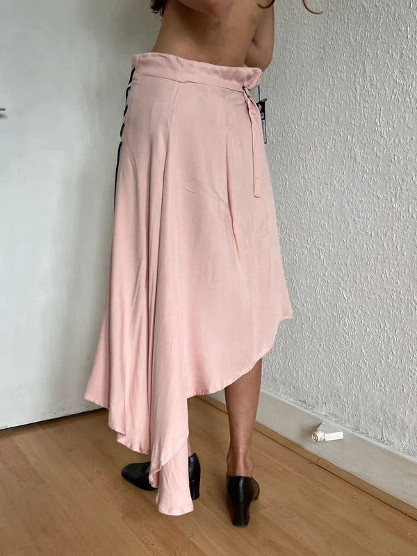 Ann Demeulemeester Asymmetric Midi Skirt FR38 / UK10 / US6 M Pink