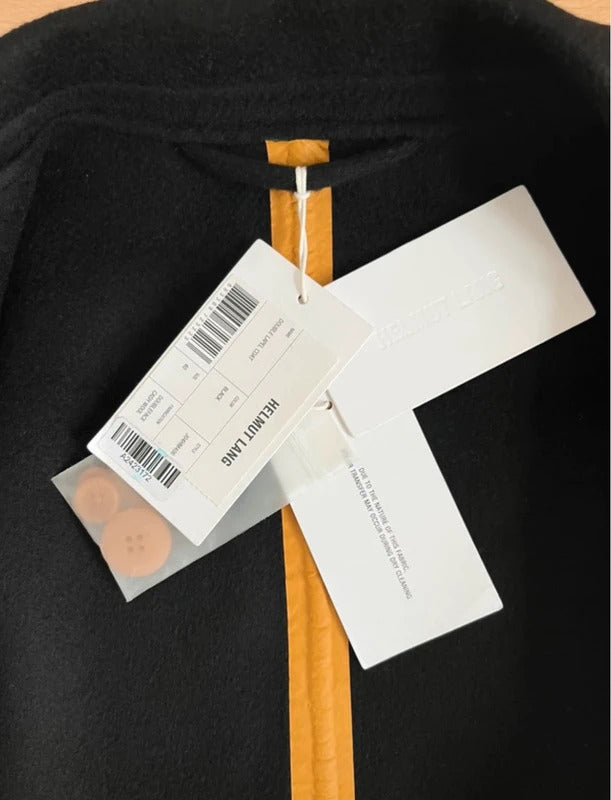 Helmut Lang Cashmere Wool Belted Coat – Black – IT40 / UK8