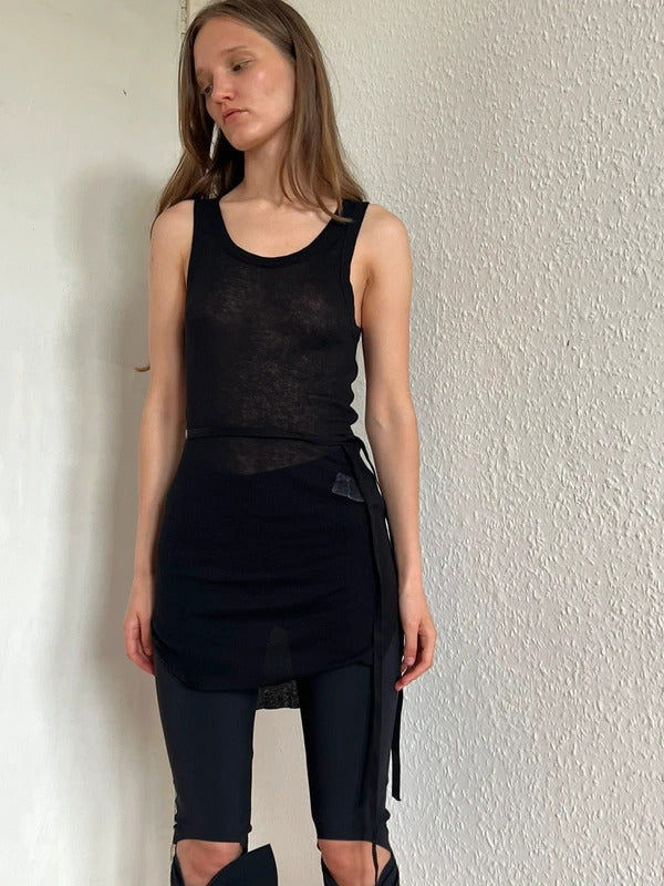 RRP€485 Ann Demeulemeester Tank Top FR36 US4 UK8 S Cashmere Blend Sleeveless