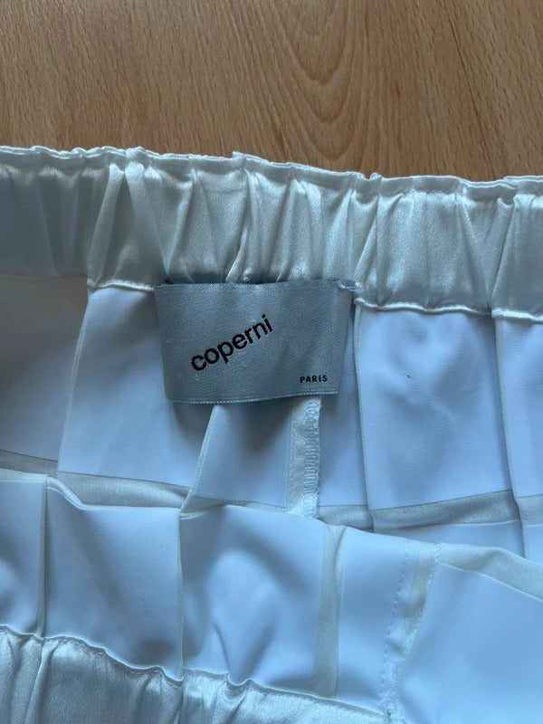 Coperni Satin Shorts – White – FR38 / US6 / UK10 / M