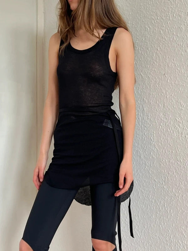 RRP€485 Ann Demeulemeester Tank Top FR36 US4 UK8 S Cashmere Blend Sleeveless