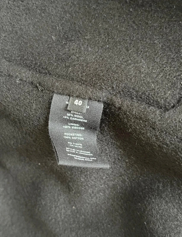 Helmut Lang Cashmere Wool Belted Coat – Black – IT40 / UK8