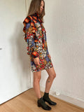 Dsquared2 Floral Tartan Ruffle Mini Dress IT38 XS