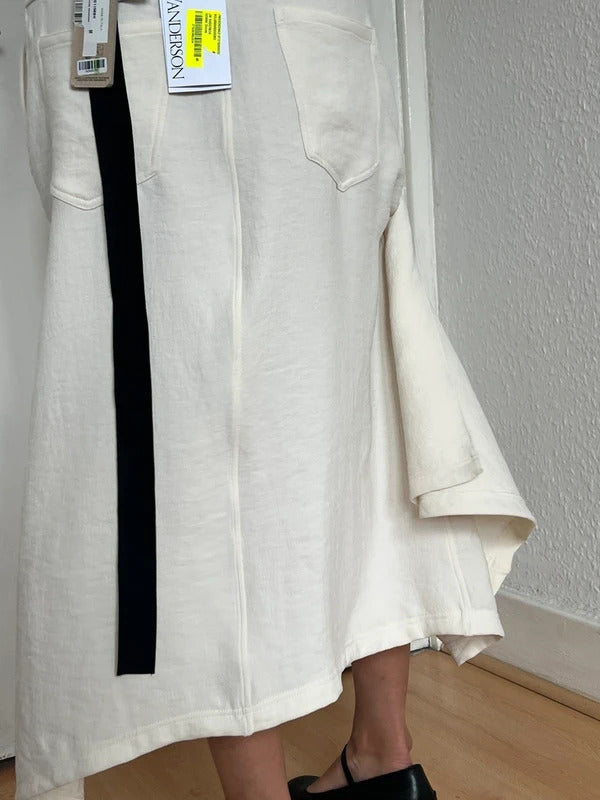 JW Anderson Asymmetric Draped Skirt – Ivory – UK8 / US4 / IT40 / S
