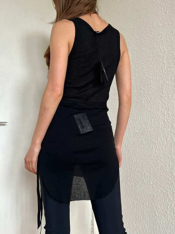 RRP€485 Ann Demeulemeester Tank Top FR36 US4 UK8 S Cashmere Blend Sleeveless