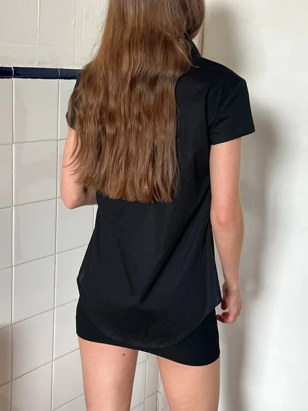Vivienne Westwood Anglomania Bow Shirt IT40 Black Pussybow Made in Italy