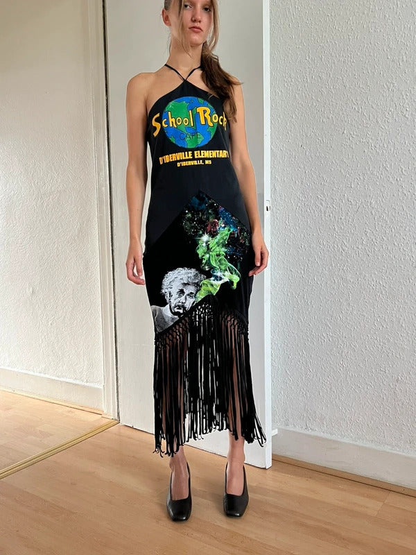 Conner Ives Hudson River School Jersey Midi Dress Size M