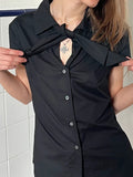 Vivienne Westwood Anglomania Bow Shirt IT40 Black Pussybow Made in Italy