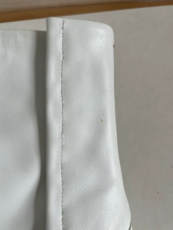 Maison Margiela Tabi Leather Ankle Boots – White – EU37 / UK4 / US7