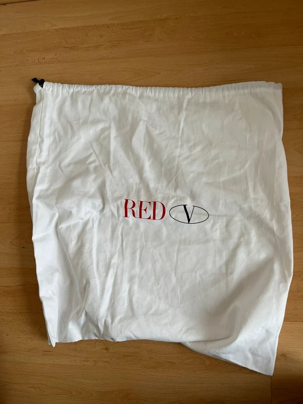 Red Valentino Faux Fur Bow Tote Bag Purple Patent Handles