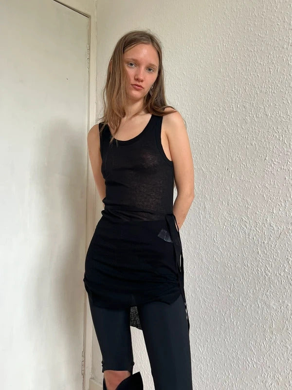 RRP€485 Ann Demeulemeester Tank Top FR36 US4 UK8 S Cashmere Blend Sleeveless