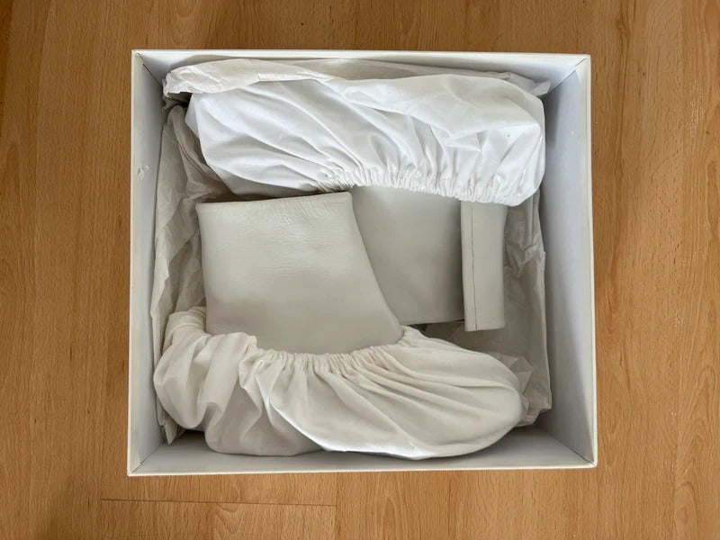 Maison Margiela Tabi Leather Ankle Boots – White – EU37 / UK4 / US7