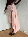Ann Demeulemeester Asymmetric Midi Skirt FR38 / UK10 / US6 M Pink