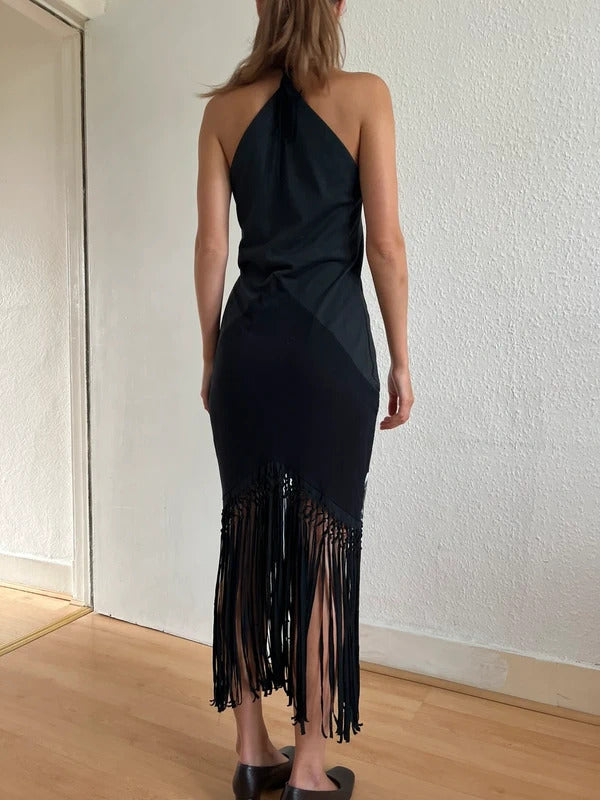 Conner Ives Hudson River School Jersey Midi Dress Size M