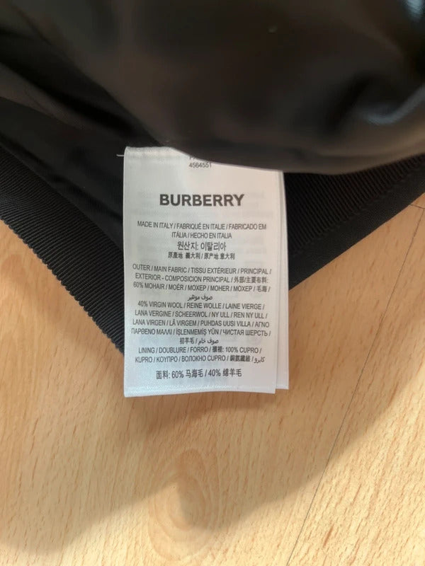 Burberry Mohair Wool Midi Skirt UK2 IT36 XXS–XS Black Fringe
